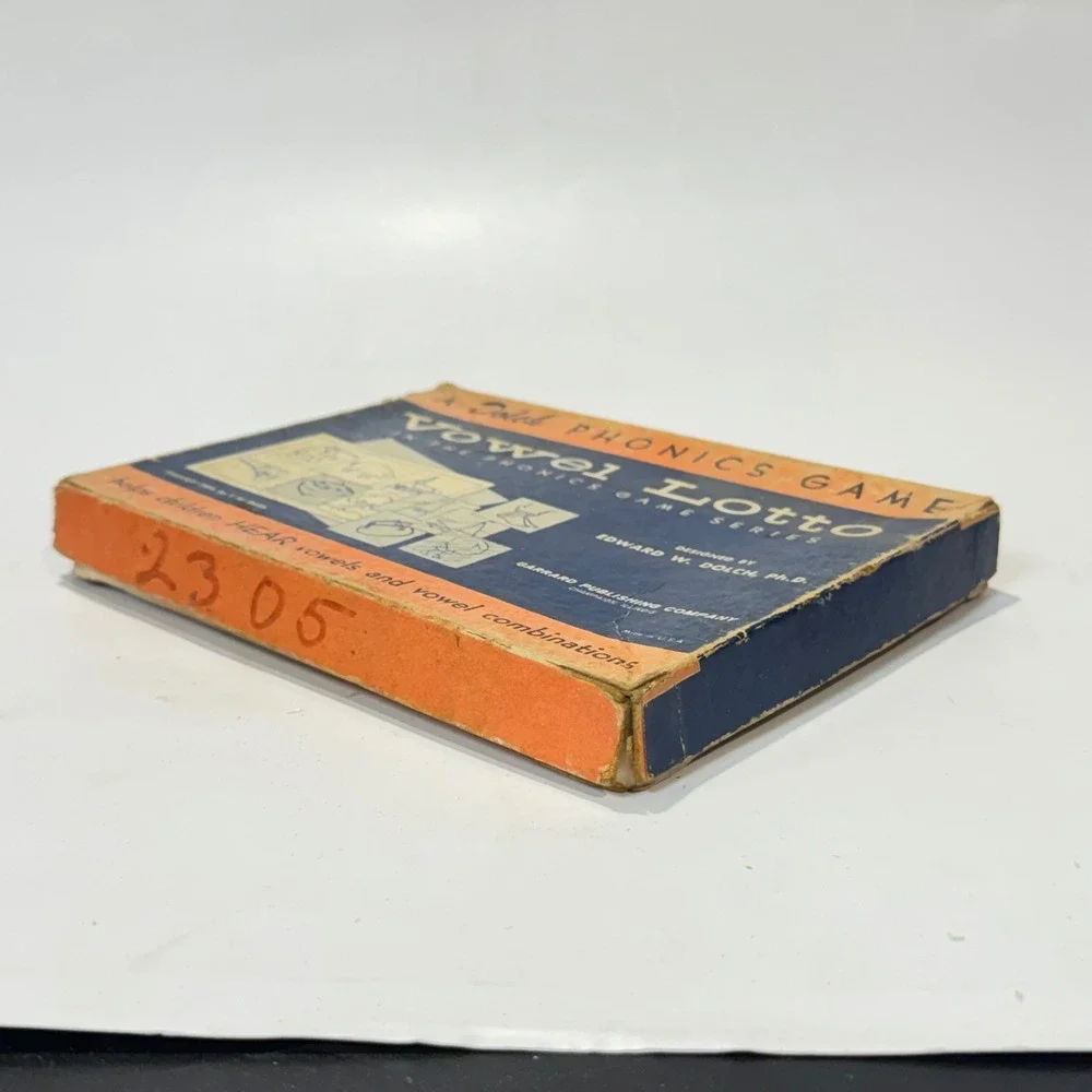 Vintage 1956 Dolch Phonics Game Vowel Lotto Edward W. Dolch Garrard Publishing